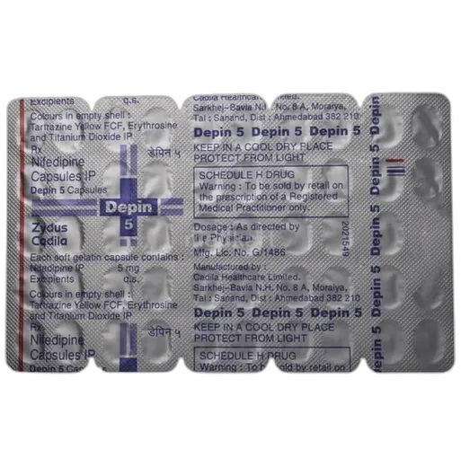 depin 5mg capsule 50's